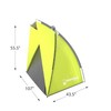 Leisure Sports Beach Tent, Sun Shelter for Shade with UV Protection, Water/Wind Resistant, Easy Set Up, Yellow 165179EZJ